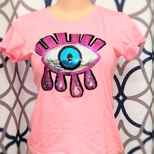 Vibrant pink cute top